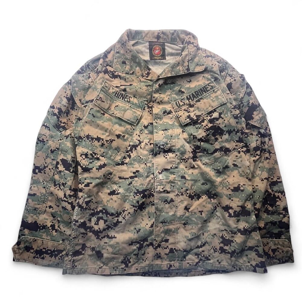 USMC Woodland Camo Combat Jacket Small Short Marine Military Gorpcore